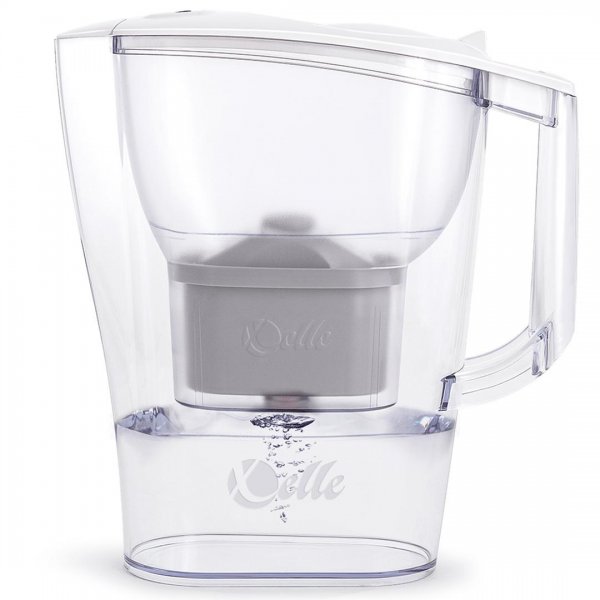 پارچ تصفیه آب مناسب برای آب شهری ایران به همراه 1 عدد فیلتر اکسل (Xelle) مدل 25 رنگ سفید