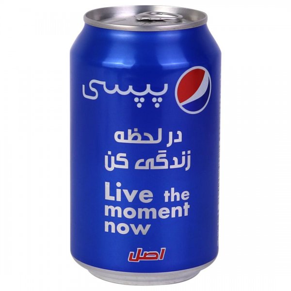 نوشابه قوطی پپسی (Pepsi) مقدار 330 میلی‌لیتر