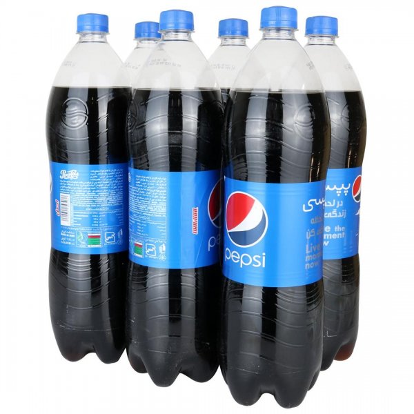 نوشابه با طعم کولا پپسی مقدار 1.5 لیتر بسته 6 عددی