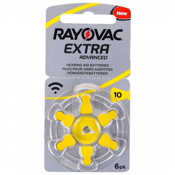 باتری سمعک ریواک (RAYOVAC) نوع 10 رنگ زرد