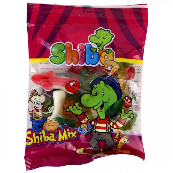 پاستیل مخلوط میوه‌ای شیبا مقدار 160 گرم