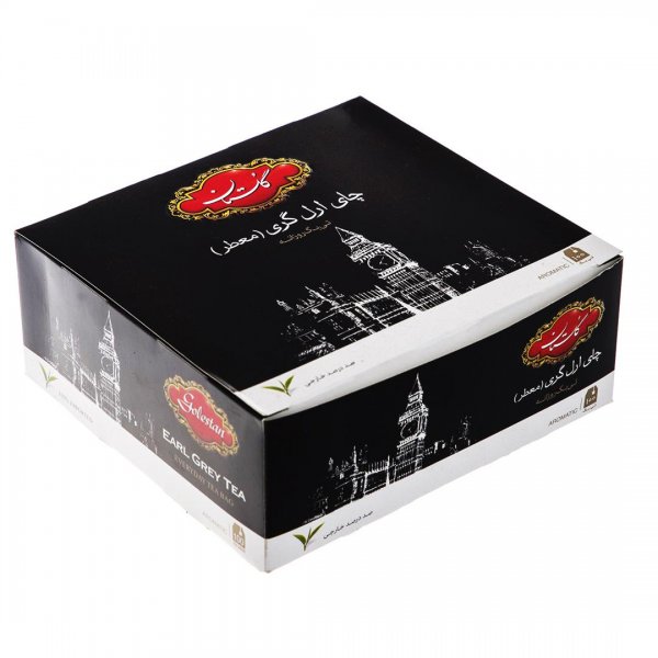 چای سیاه کیسه‌ای ارل‌گری معطر گلستان بسته 100 عددی