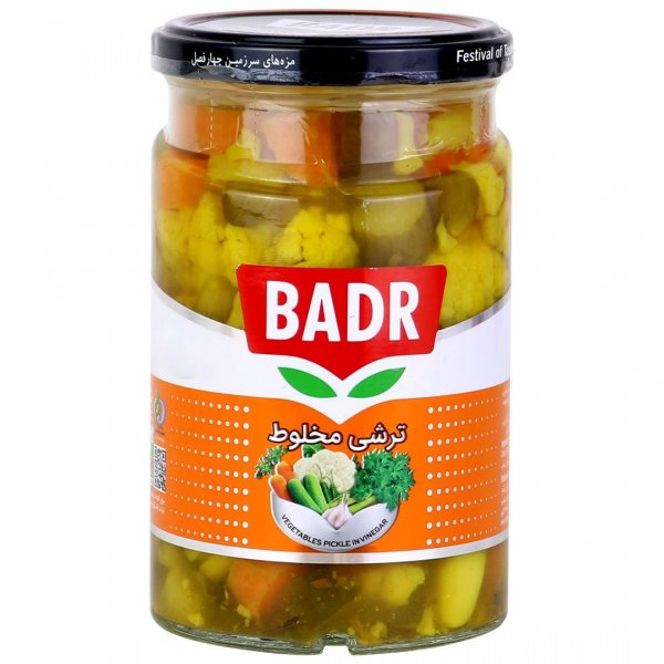 ترشی مخلوط بدر مقدار 630 گرم