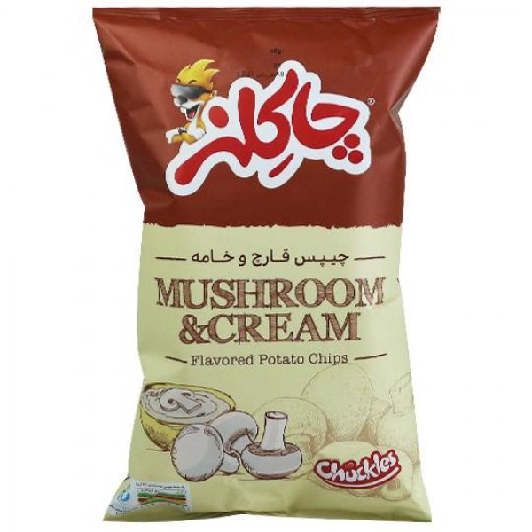 چیپس قارچ و خامه چاکلز مقدار 40 گرم
