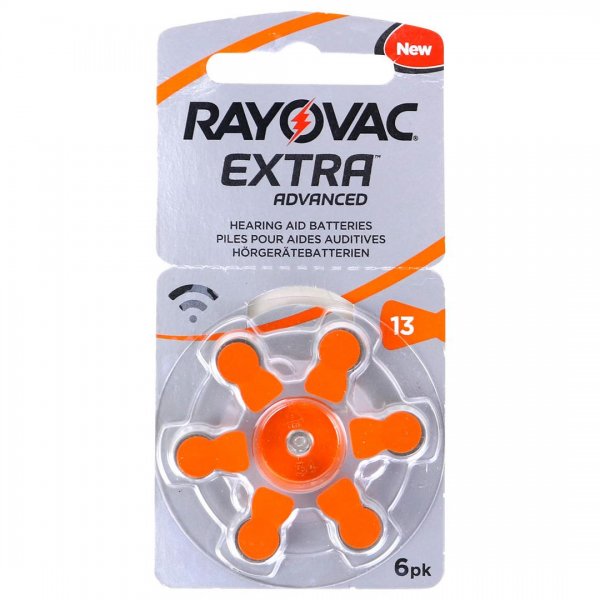 باتری سمعک ریواک (RAYOVAC) نوع 13 رنگ نارنجی