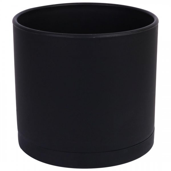 گلدان استوانه‌ای مشکی سایز 25 کد 103 مهرنی (Mehrni)
