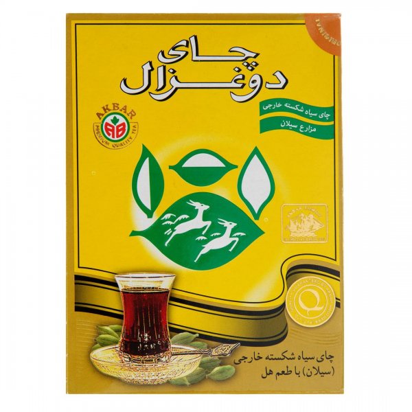 چای سیاه شکسته با طعم هل مزارع سیلان دوغزال مقدار 100 گرم