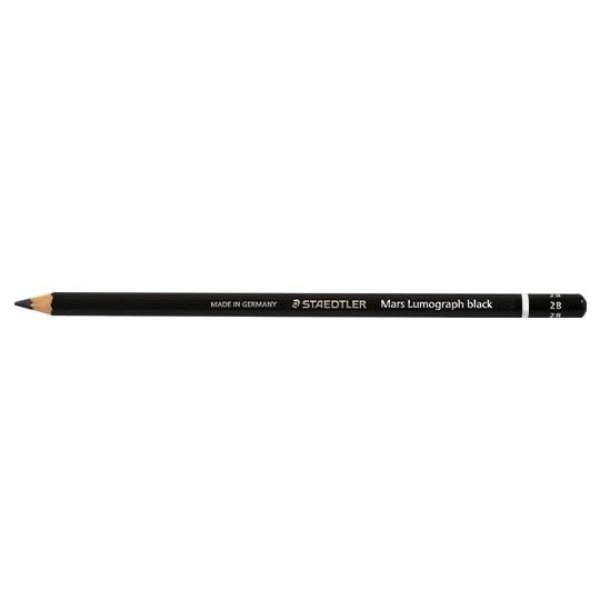 مداد مشکی طراحی استدلر (Staedtler) مدل Mars Lumograph نوع 2B