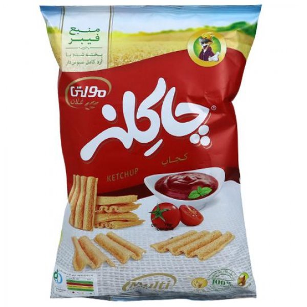اسنک غلات با طعم کچاپ مولتی‌گرین چاکلز مقدار 70 گرم