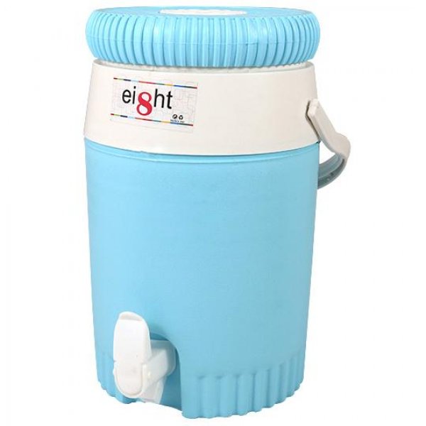 کلمن پلاستیکی ایت (Eight) رنگ آبی شیر خروجی