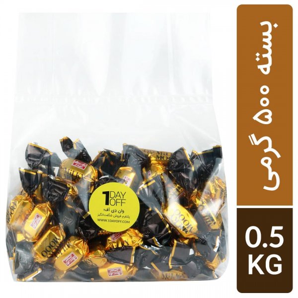 تافی با مغز کاکائو میلکی موو مقدار 500 گرم