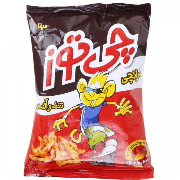 اسنک تند و آتشین چی‌توز کرانچی مقدار 90 گرم
