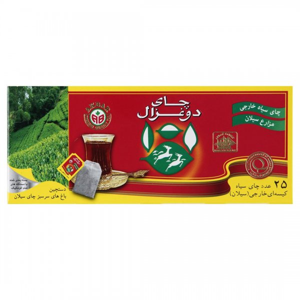 چای کیسه‌ای کلاسیک دوغزال بسته 25 عددی
