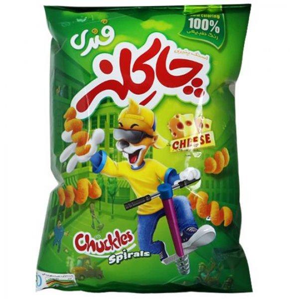 اسنک پنیری فنری چاکلز مقدار 45 گرم