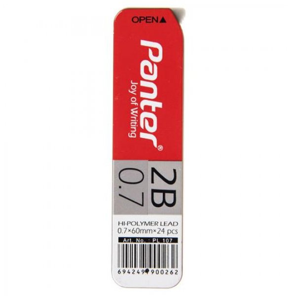 نوک مداد نوکی 0.7 میلی‌متری پنتر (Panter) نوع 2B رنگ مشکی