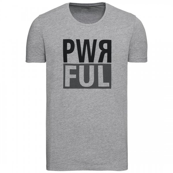 تیشرت خاکستری لیورجی (Livergy) مدل Pwr ful